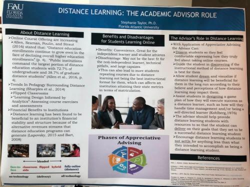FLACADA poster - Distance Learning and Advising